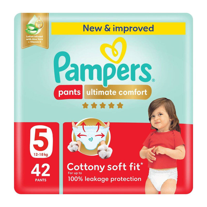 Pampers Diapers Premium Care Pants Size 5 (12-18kg) 42 Pieces