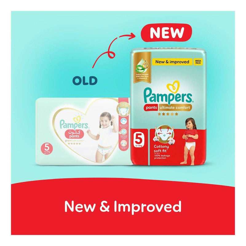 Pampers Diapers Premium Care Pants Size 5 (12-18kg) 42 Pieces