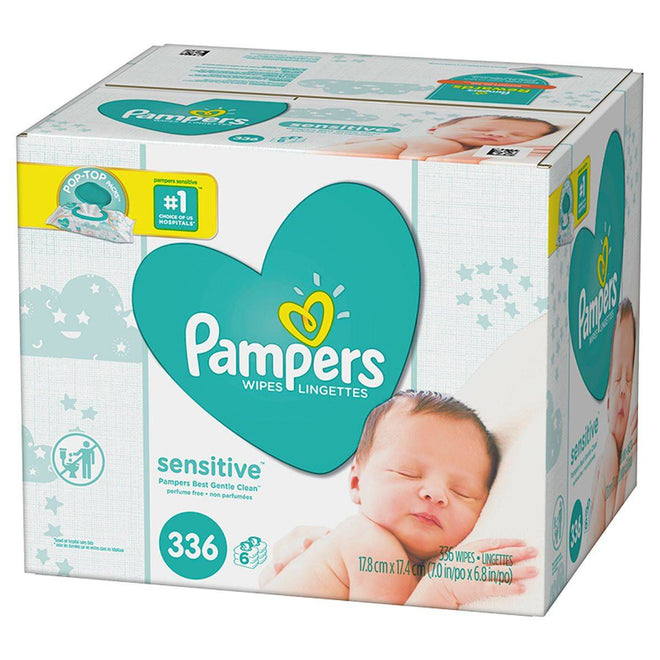 Pampers Baby Wipes Sensitive Protect 336 Pack