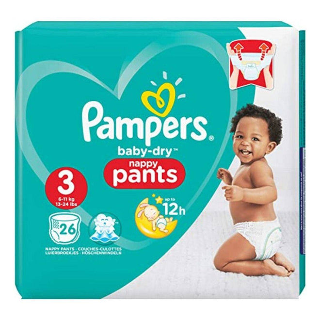 Pampers Diapers Baby Dry Pants Size 3 (6-10kg) 26 Pieces