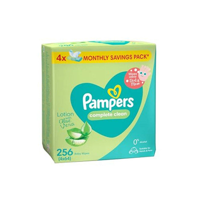 Pampers Baby Wipes Complete Clean Aloe 256 Pack