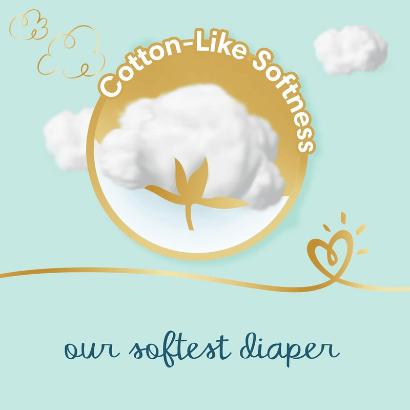 Pampers Diapers Premium Care Taped Size 3 (6-10kg) 62 Pieces