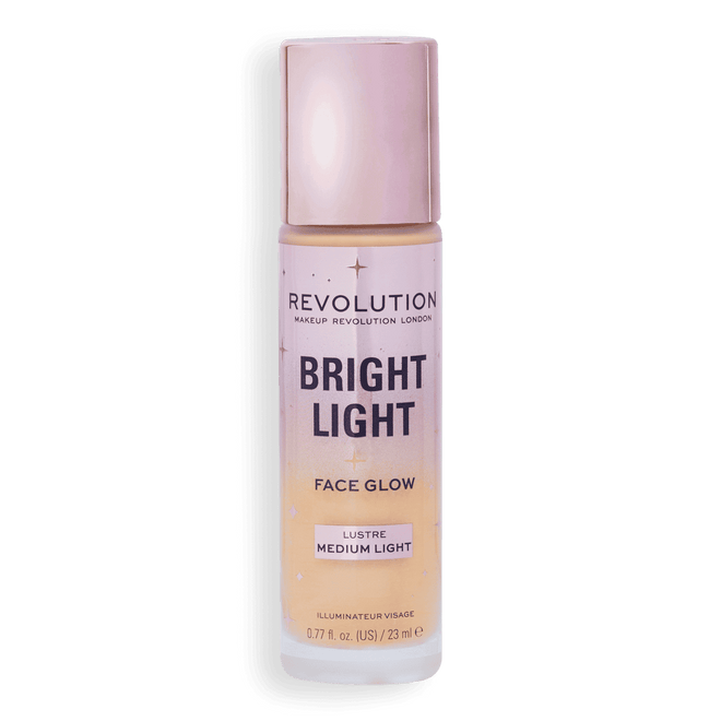 Revolution Makeup Bright Light Face Glow Lustre Medium Light 23ml