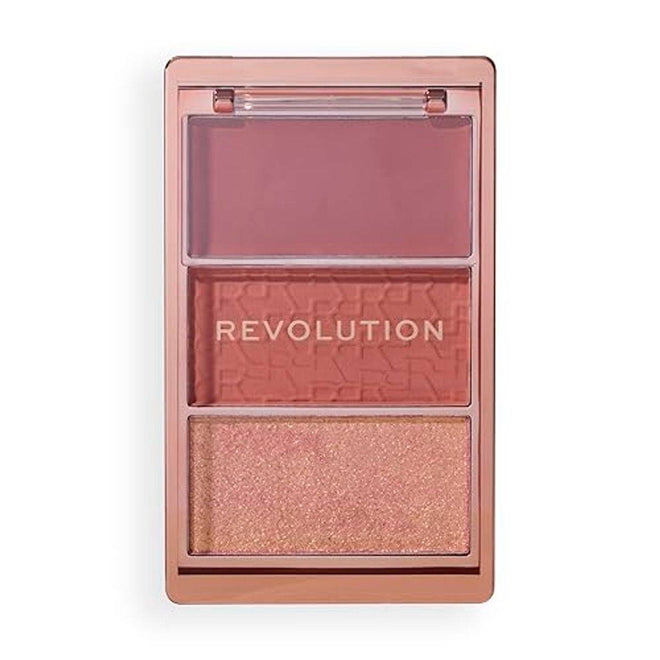 Revolution Makeup Blush Icon Palette Aura Points Rose 3.5g