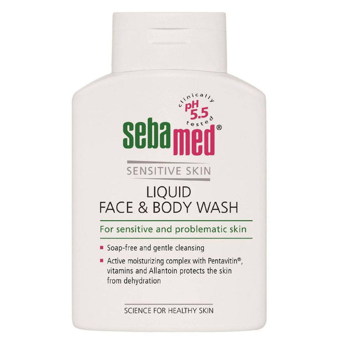 Sebamed Sensitive Skin Liquid Face & Body Wash 500ml