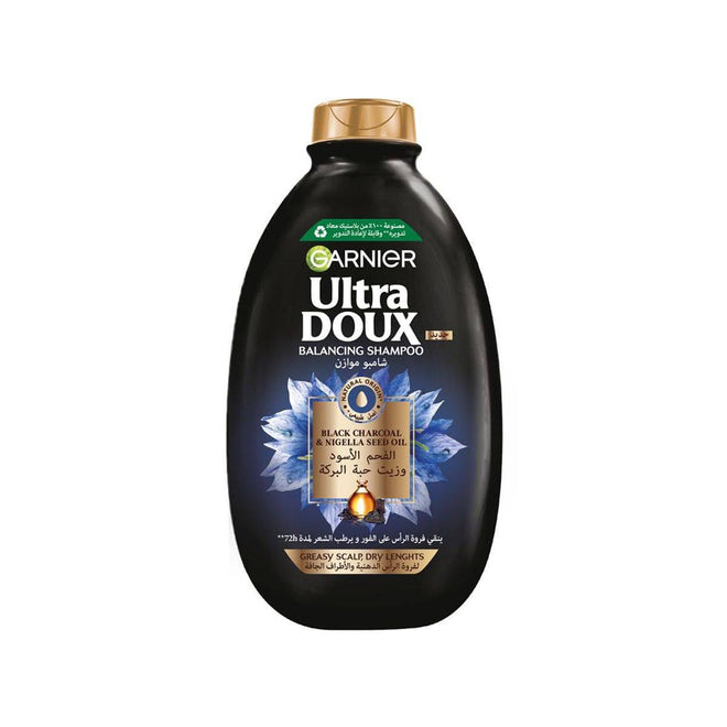 Garnier Ultra Doux Black Charcoal Shampoo 400ml