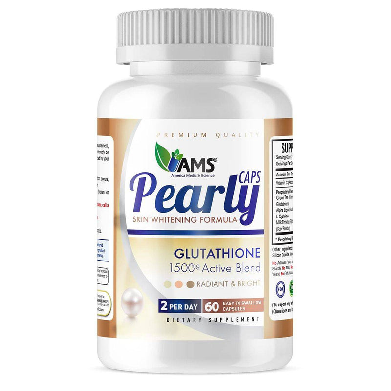 AMS Pearly Caps Glutathione 1500mg 60 Capsules