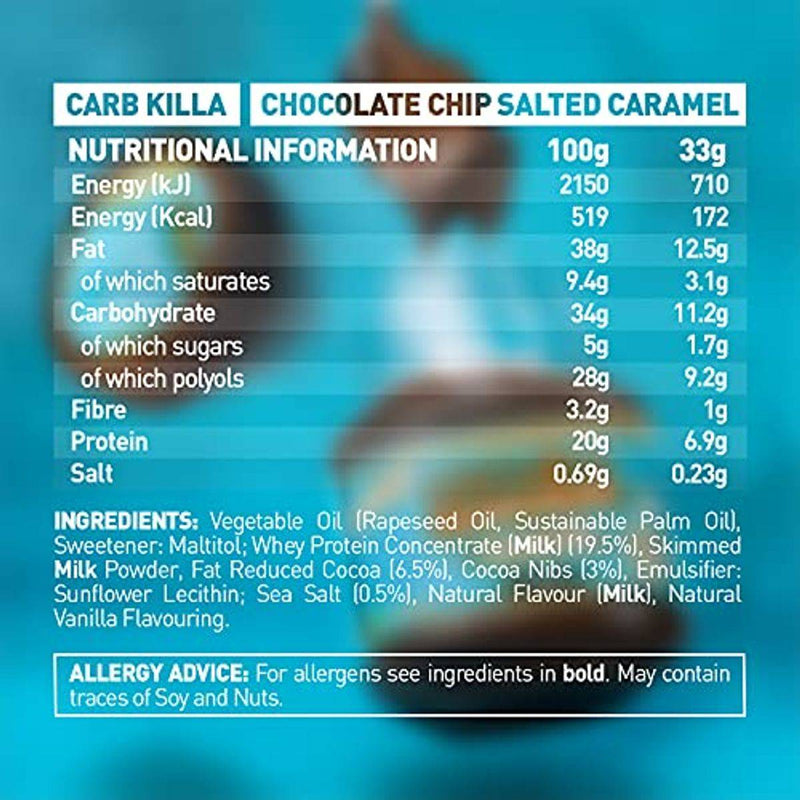 Grenade Carb Killa Protein Bar Chocolate Chip Salted Caramel 60g
