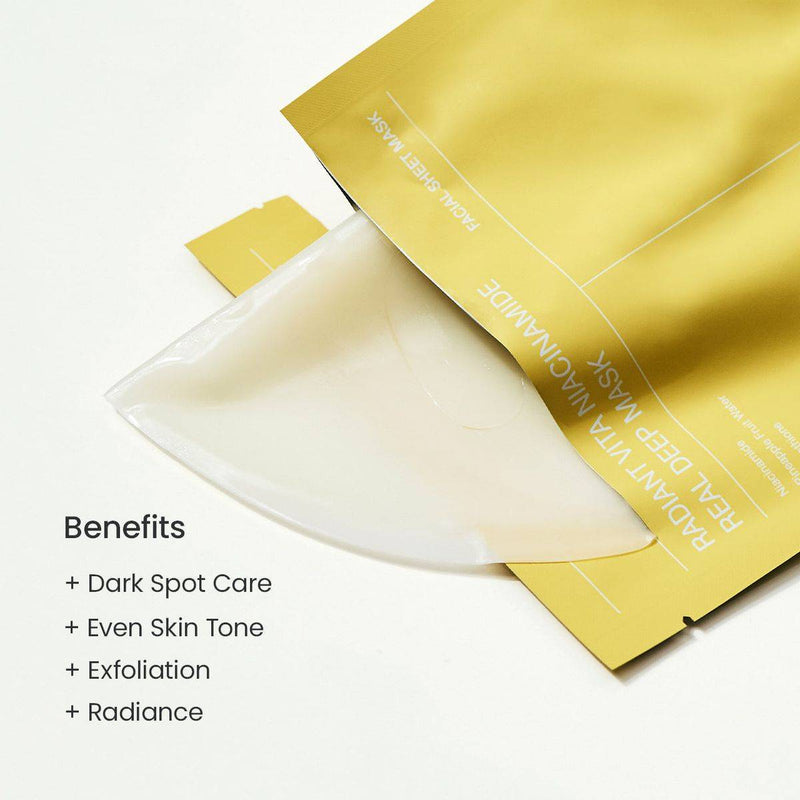 Biodance Radiant Vita Niacinamide Real Deep Mask 4 x 34g