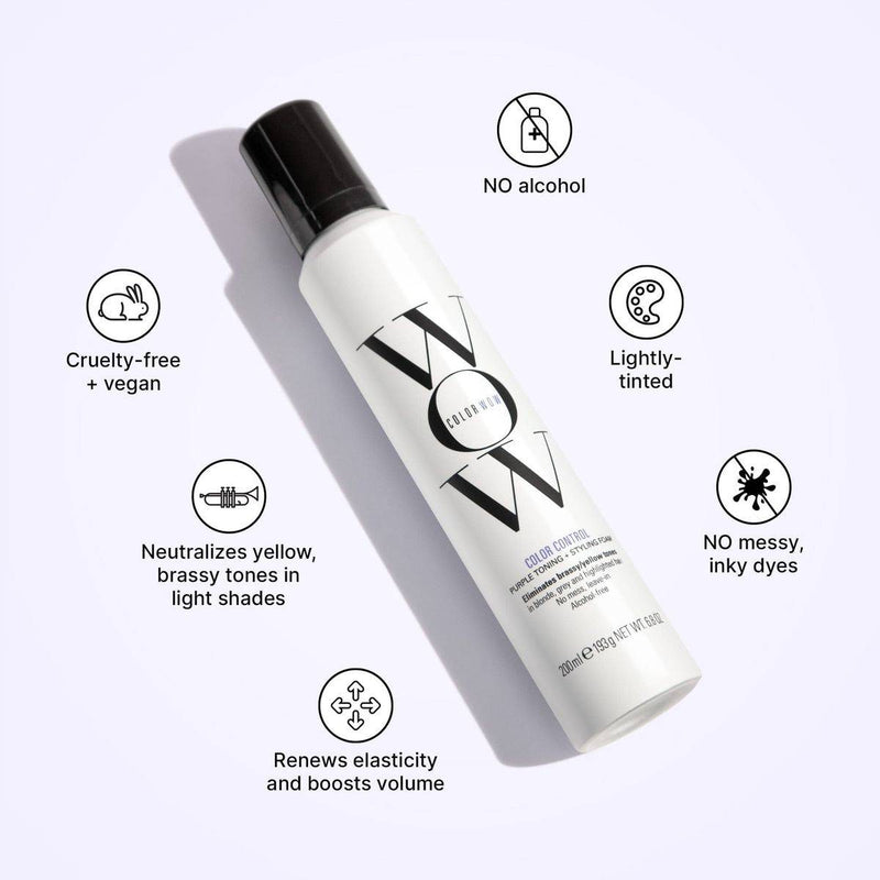 Color Wow Color Control Purple Toning Plus Styling Foam 200ml