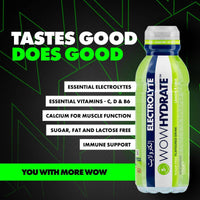 WOW Hydrate Electrolyte Lemon & Lime 500ml