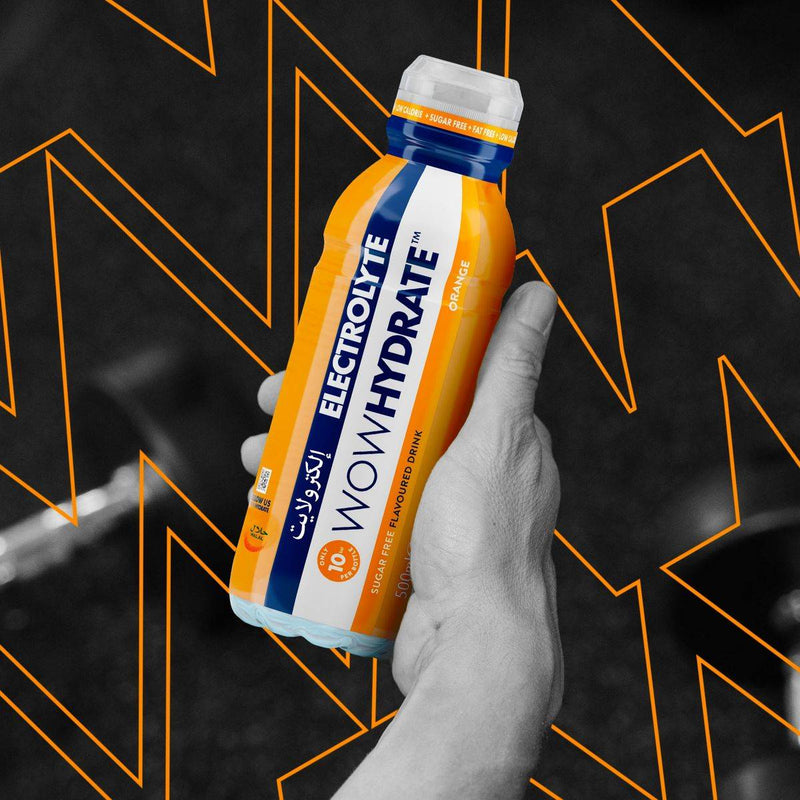 WOW Hydrate Electrolyte Orange 500ml