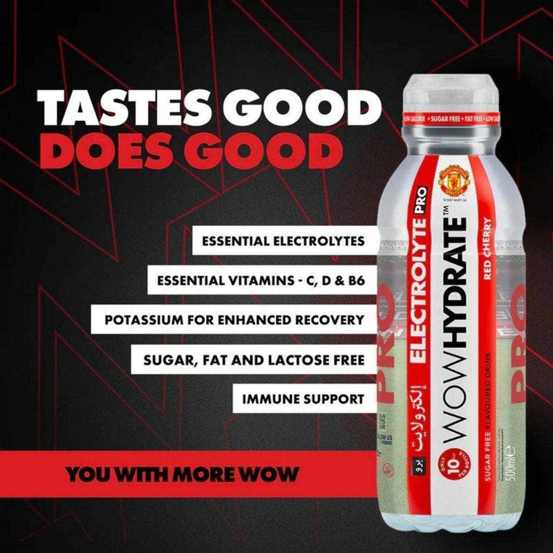WOW Hydrate Electrolyte Pro Red Cherry 500ml