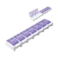 Health & Wellness Push Button 7 Day Detachable Tablet Organiser
