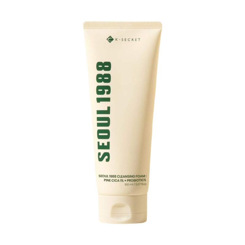 K-Secret Seoul 1988 Cleansing Foam : Pine Cica 1% + Probiotics 150ml
