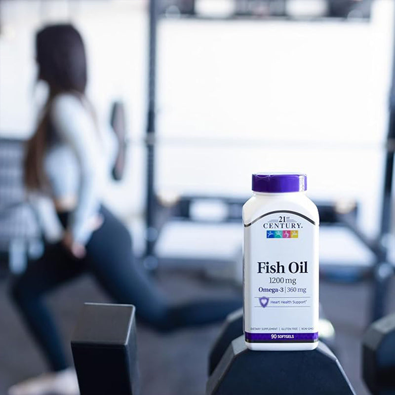 21st Century Fish Oil 1200mg & Omega 3 360mg 90 Softgels