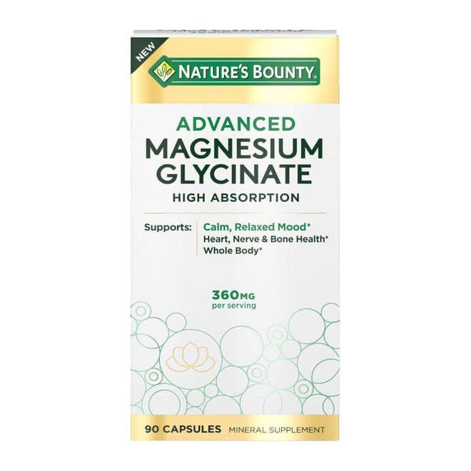 Natures Bounty Magnesium Glycinate Advanced 90 Tablets