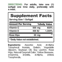 Natures Bounty Vitamin C & E 50 Softgel