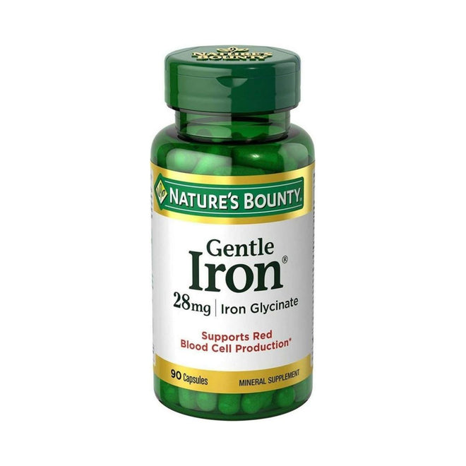 Natures Bounty Easy Iron 28mg 90 Capsules