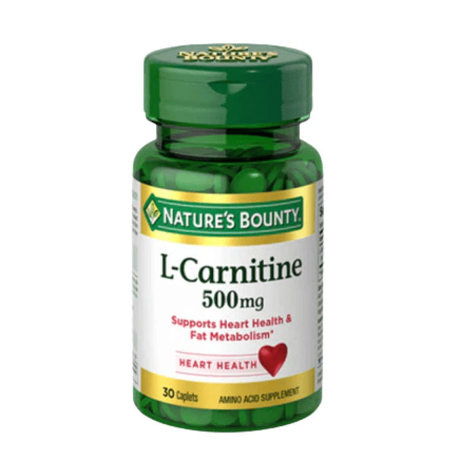 Natures Bounty L-Carnitine 500mg 30 Tablets