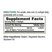 Natures Bounty Vitamin E 400IU 100 Softgel