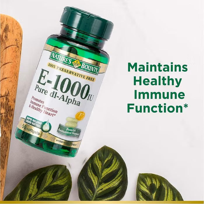 Natures Bounty Vitamin E 1000IU 50 Softgel