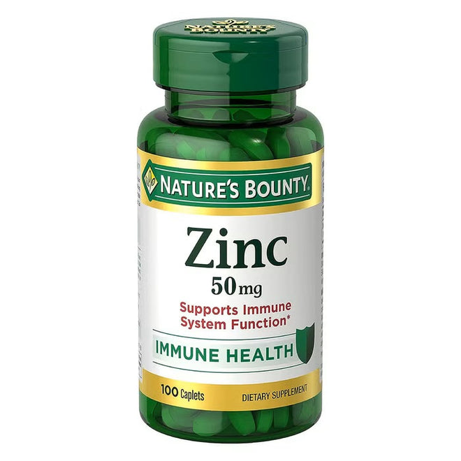 Natures Bounty Zinc 50mg 100 Tablets