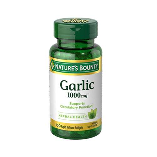 Natures Bounty Garlic Oil 1000mg 100 Softgel