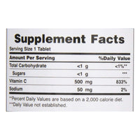 Natures Bounty Vitamin C 500mg With Rose Hips 90 Chewable Tablets
