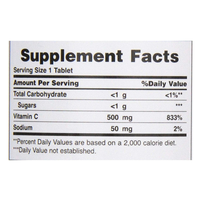Natures Bounty Vitamin C 500mg With Rose Hips 90 Chewable Tablets
