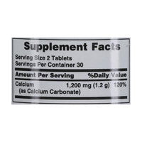 Natures Bounty Calcium 600mg 60 Tablets