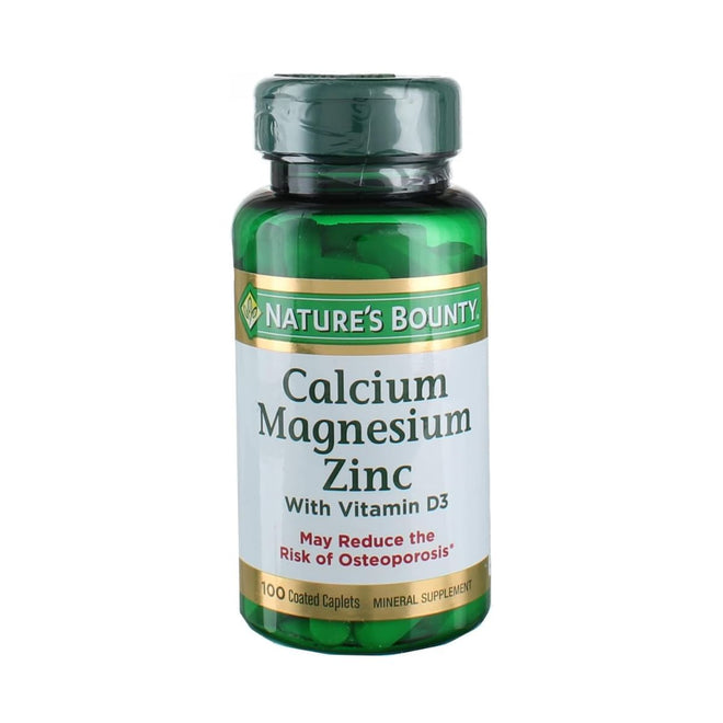 Natures Bounty Calcium Magnesium Zinc 100 Tablets