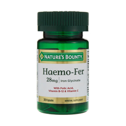 Natures Bounty Haemo-Fer 28mg 30 Capsules - Chemist Warehouse UAE