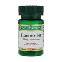 Natures Bounty Haemo-Fer 28mg 30 Capsules