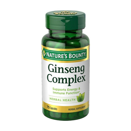 Natures Bounty Ginseng With Royal Jelly 75 Capsules - Chemist Warehouse UAE