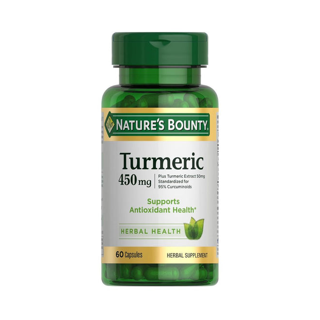 Natures Bounty Turmeric 450mg 60 Capsules