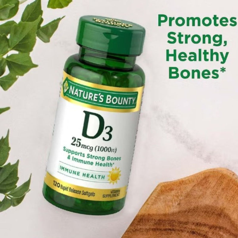 Natures Bounty Vitamin D 1000IU 120 Softgel