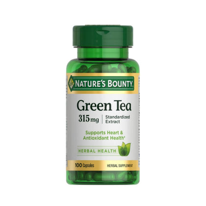 Natures Bounty Green Tea 315mg 100 Capsules - Chemist Warehouse UAE
