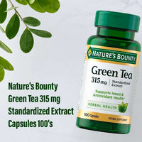 Natures Bounty Green Tea 315mg 100 Capsules