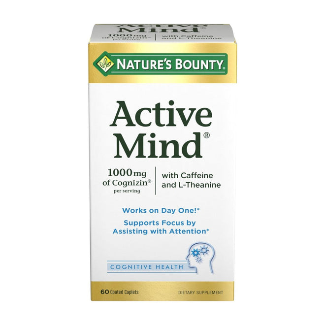 Natures Bounty Active Mind 60 Tablets