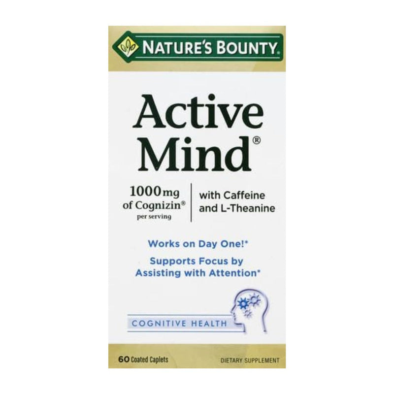 Natures Bounty Active Mind 60 Tablets
