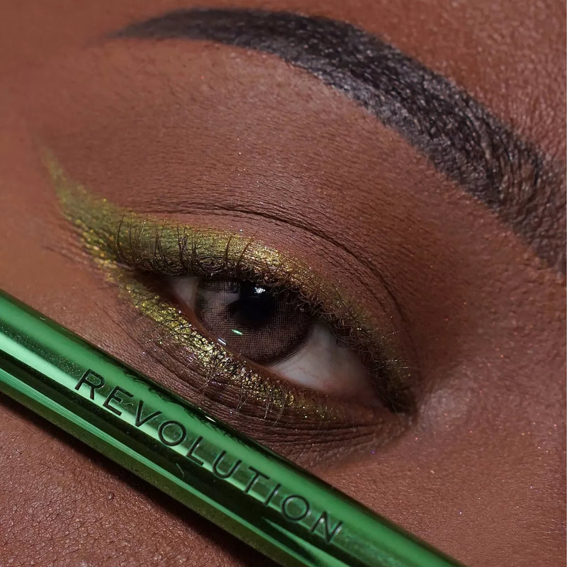 Revolution Makeup Duo Chrome Eyeliner Shifted Sparkle Green 0.2g