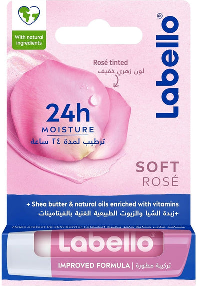 Labello Lip Balm Soft Rose 4.8g