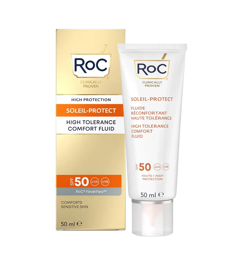 RoC Soleil Protect High Tolerance Comfort Fluid SPF50+ 50ml