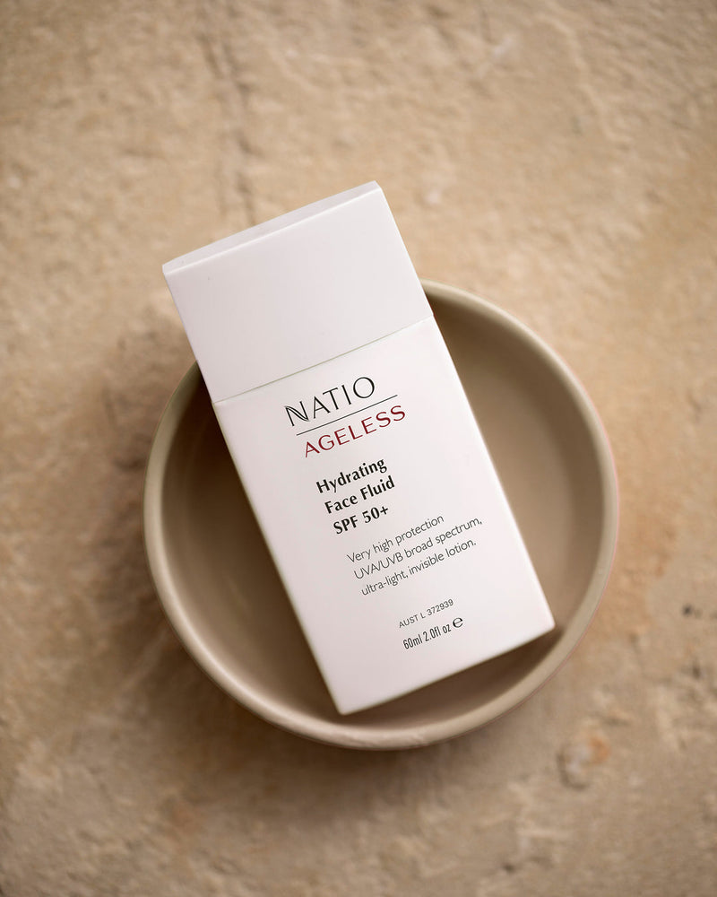 Natio Ageless Hydrating Face Fluid SPF50+ 60ml