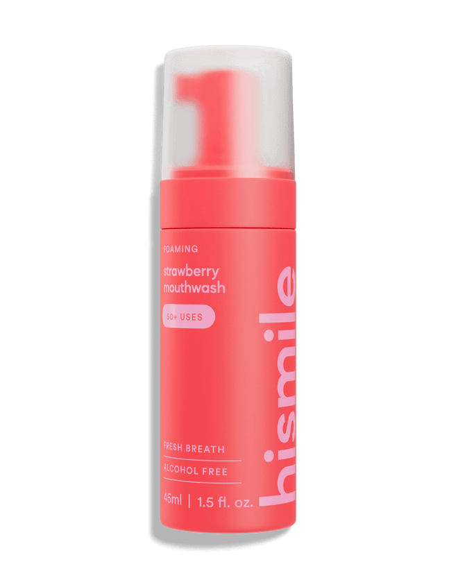 Hismile Foam Mouthwash Strawberry 45ml