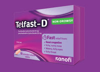 Telfast D 60mg/120mg 10 Tablets