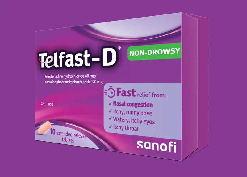 Telfast D 60mg/120mg 10 Tablets