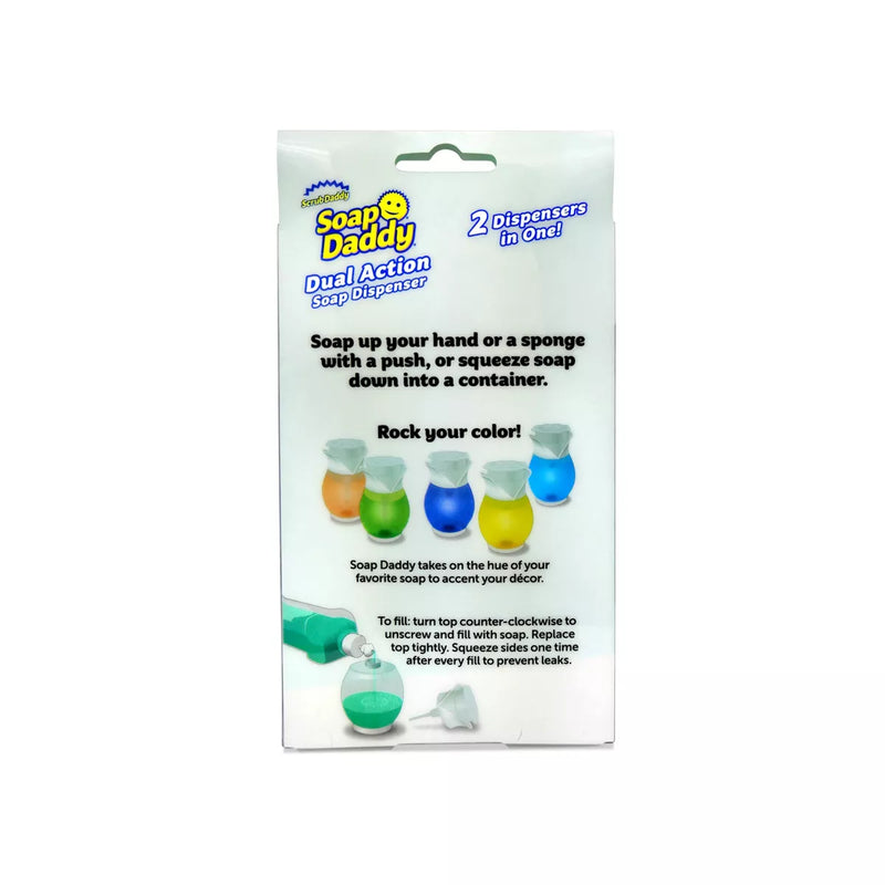 Scrub Daddy Soap Daddy Dual Action Soap Dispenser White