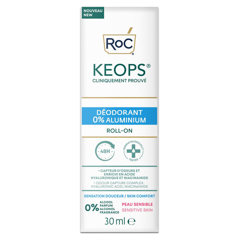 RoC Keops 48H Deodorant Roll On 0% Aluminum 30ml